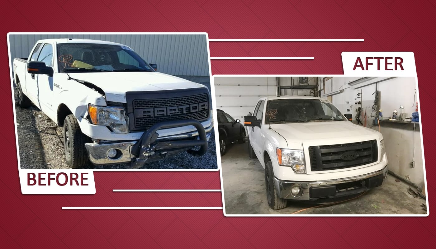 Vehicle after repair — second pair